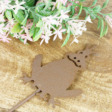 Lade das Bild in den Galerie-Viewer, 2er Set Frosch Metall Rost auf Stab