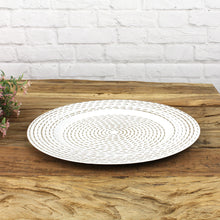 Lade das Bild in den Galerie-Viewer, 2er Set Platzteller Weiß, Gold