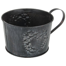 Lade das Bild in den Galerie-Viewer, Blumentopf Blechtasse