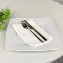 Lade das Bild in den Galerie-Viewer, 2er Set Stoffservietten Antikweiß Baumwolle 40 x 40 cm