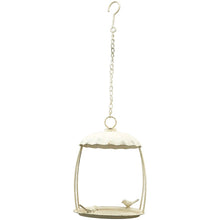Lade das Bild in den Galerie-Viewer, Vogelhaus Metall Antik weiß