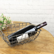 Lade das Bild in den Galerie-Viewer, 2er Set Metallkorb rechteckig grau matt
