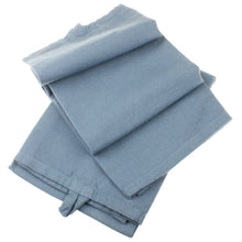 Lade das Bild in den Galerie-Viewer, 2er Set Geschirrtuch Baumwolle Antikblau