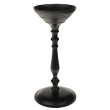 Lade das Bild in den Galerie-Viewer, Kerzenhalter schwarz Metall 23,5 cm