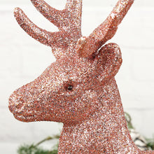 Lade das Bild in den Galerie-Viewer, Hirsch Rosa glitzer 30 cm