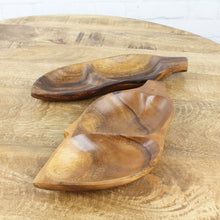 Lade das Bild in den Galerie-Viewer, 2er Set Holzschale Snackschale Braun