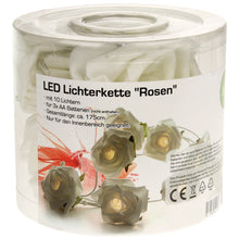 Lade das Bild in den Galerie-Viewer, LED Lichterkette Rosen Weiß LED