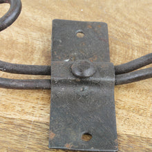 Lade das Bild in den Galerie-Viewer, Wandhaken Eisen Schwarz Braun 15 cm