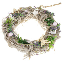 Lade das Bild in den Galerie-Viewer, Flechtkranz mit Lavendel und Blüten