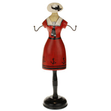 Lade das Bild in den Galerie-Viewer, Schmuckbüste aus Holz - rot