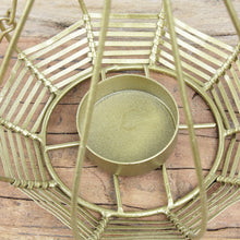 Lade das Bild in den Galerie-Viewer, Teelichthänger 2er SET Antikgold Laterne