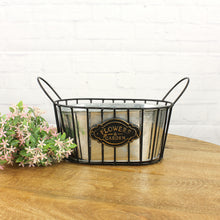 Lade das Bild in den Galerie-Viewer, Pflanzeimer Zink Metall Schwarz