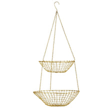 Lade das Bild in den Galerie-Viewer, Hängekorb Antik Gold