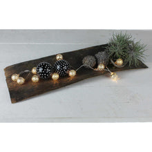 Lade das Bild in den Galerie-Viewer, Lichterkette Metallball silber