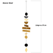 Lade das Bild in den Galerie-Viewer, Hängedeko metall - Gold/Schwarz