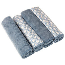 Lade das Bild in den Galerie-Viewer, Spültuch Putztuch 4er Set blau