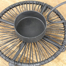 Lade das Bild in den Galerie-Viewer, 2er Set Kerzenständer für Teelichter schwarz