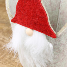 Lade das Bild in den Galerie-Viewer, 2er Set Geschenkkorb Weihnachten klein grau rot