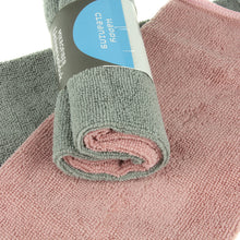 Lade das Bild in den Galerie-Viewer, Mikrofasertücher 30x30 2er Set rosa/grau