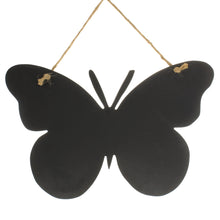 Lade das Bild in den Galerie-Viewer, Kreidetafel zum hängen Schmetterling, 2er Set