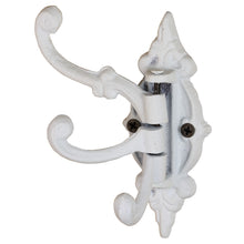 Lade das Bild in den Galerie-Viewer, 3er Wandhaken drehbar weiß