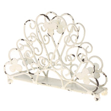 Lade das Bild in den Galerie-Viewer, Serviettenhalter Whitewash patiniert Eisen