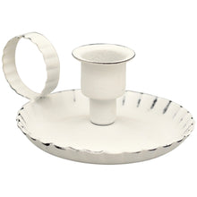 Lade das Bild in den Galerie-Viewer, Kerzenhalter Weiß Shabby