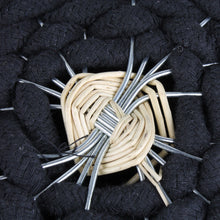 Lade das Bild in den Galerie-Viewer, Korbset 3tlg. Schwarz Wollkorb