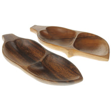 Lade das Bild in den Galerie-Viewer, 2er Set Holzschale Snackschale Braun