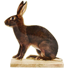 Lade das Bild in den Galerie-Viewer, Hasenfigur sitzend 26 cm, Antique Optik