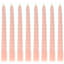 Lade das Bild in den Galerie-Viewer, 8er Set Spiralkerze Rosa