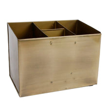 Lade das Bild in den Galerie-Viewer, Besteckkasten Messing Metall