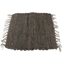 Lade das Bild in den Galerie-Viewer, Platzset Baumwolle dunkelgrau viereckig