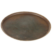 Lade das Bild in den Galerie-Viewer, Dekoteller Eisen antikrost patiniert 28 cm