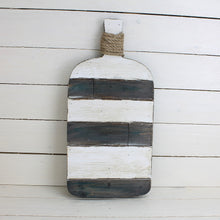 Lade das Bild in den Galerie-Viewer, Deko Holzbrett Eckig gestreift