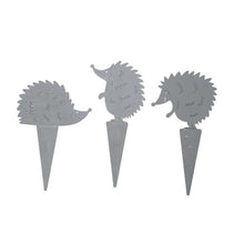 Lade das Bild in den Galerie-Viewer, 3er Set Dekoigel zum stecken Metall Grau