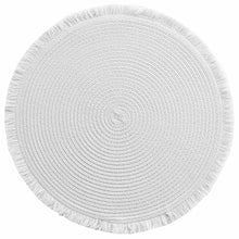 Lade das Bild in den Galerie-Viewer, 4er Set Tischset rund Creme