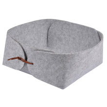 Lade das Bild in den Galerie-Viewer, Filzkorb Dunkelgrau oder Hellgrau 21 cm