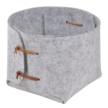 Lade das Bild in den Galerie-Viewer, Filzkorb 14 cm Dunkelgrau oder Hellgrau