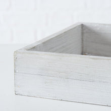 Lade das Bild in den Galerie-Viewer, Dekotablett 2-Set, antique grau weiß oder Taupe gewischt