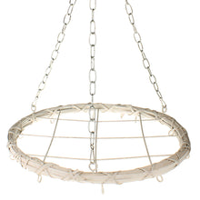 Lade das Bild in den Galerie-Viewer, Kranz, Weide zum Hängen mit Gitter und Metallkette