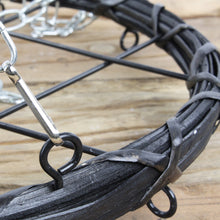 Lade das Bild in den Galerie-Viewer, Kranz, Weide zum Hängen mit Gitter und Metallkette