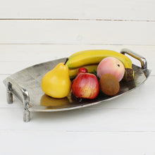 Lade das Bild in den Galerie-Viewer, Tablett Silber mit Fuß VARIANTE