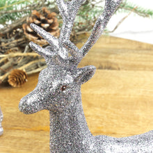 Lade das Bild in den Galerie-Viewer, Hirsch Silber glitzer verschiedene Größen