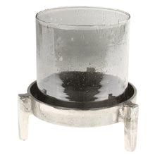Lade das Bild in den Galerie-Viewer, Windlicht Grau Glas VARIANTE