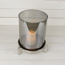 Lade das Bild in den Galerie-Viewer, Windlicht Grau Glas VARIANTE