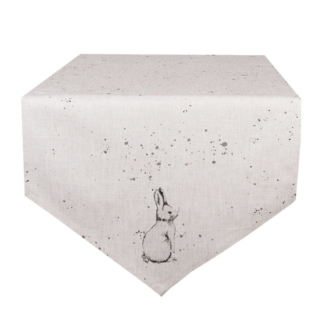 Tischläufer Ostern Beige Grau Osterhase Osterdeko modern 160 cm Baumwolltischläufer