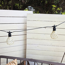 Lade das Bild in den Galerie-Viewer, LED Lichterkette Rattan Boho Gartenbeleuchtung Dekolicht Garten Beleuchtung
