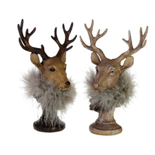 Lade das Bild in den Galerie-Viewer, Hirschkopf Braun Büste 18 cm Dekohirsch Hirsch Deko Dekofigur
