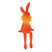 Lade das Bild in den Galerie-Viewer, Kantenhocker Osterhase Orange 25 cm  Kunststoff beflockt modern Dekohase Osterdekoration Dekoration Ostern
